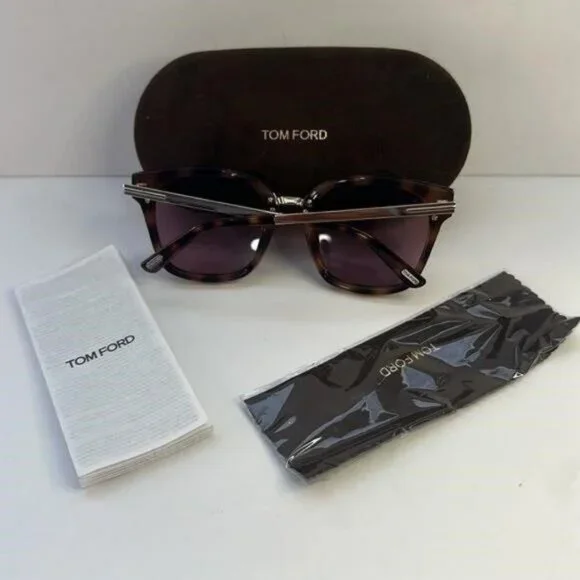 New Authentic TOM FORD TF1014 52Y Philippa 68MM Square Sunglasses